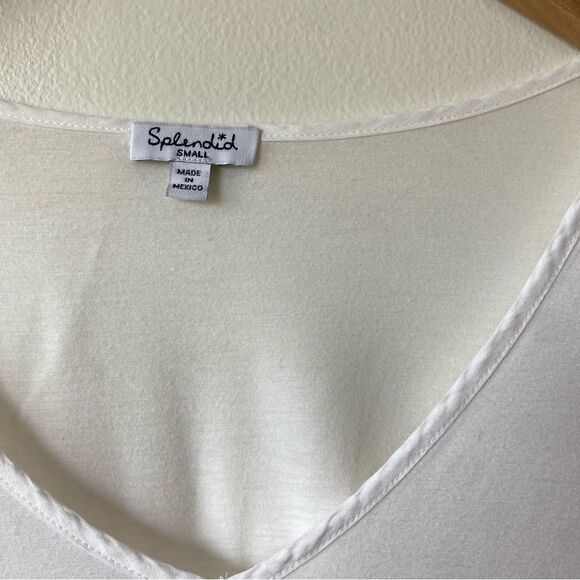Splendid super soft v neck long sleeve top size small - Picture 3 of 5